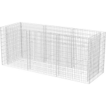 Vidaxl Gabion Plantenbak Verhoogd 270x90x100 Cm Staal - Silver