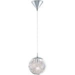 EGLO Hanglamp Luberio - Chroom/helder-aluminium - Grijs