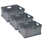 Curver Unibox Classic Opbergbox Xl - 3x60l - 52,5x43x28cm - Grijs