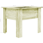 Vidaxl Plantenbak Verhoogd Met Voeten 100x80x80 Cm Gezaagd Hout - Verde