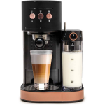 Blumill Koffiemachine - Pistonmachine - Inclusief Automatische Melkopschuimer Rosé Goud - Zwart