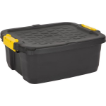 Heavy Duty Opbergkoffer Opbergbox Kunststof 24 Liter - Zwart