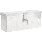 Vidaxl Opbergbox 50x20,5x15 Cm Aluminium Zilverkleurig - Plata