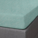 Seashell - Hoeslaken (Tot 28 Cm) - Jersey Melange - 90 X 200 - Aqua - Groen