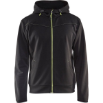 Blaklader Hoodie met rits 3363 - High Vis - zwart/fluo geel