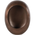 PTMD Non-branded Theelichthouder Eggy 34,5 X 25 Cm Staal - Bruin