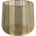 PTMD Non-branded Theelichthouder Altona 23 X 21 Cm Staal Goud