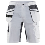 Blaklader Schildersshort met stretch 1099 - wit/donkergrijs