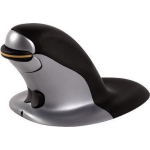 Fellowes ergonomische muis Penguin, draadloos, small, zwart met grijs - Silver