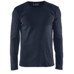 Blaklader T-shirt lange mouw 3314 - ronde hals - donker marineblauw