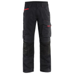 Blaklader Service Werkbroek met stretch zonder spijkerzakken 1495 - zwart/rood