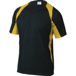 Deltaplus Werkshirt Bali -/geel - Zwart
