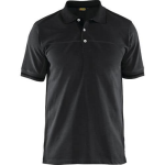 Blaklader Poloshirt korte mouw knoopsluiting 3389 - zwart/donkergrijs