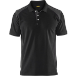 Blaklader Poloshirt Piqué 3324 - kraag met knopen - zwart/donkergrijs