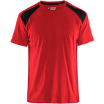 Blaklader T-shirt Bi-Colour 3379 - rood/zwart