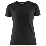 Blaklader T-Shirt Dames 3304 - ronde hals - zwart