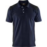 Blaklader Poloshirt Piqué 3324 - kraag met knopen - marineblauw/zwart