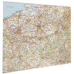 Smit Visual Wegenkaart België en Luxemburg, magnetisch, 110x130 cm