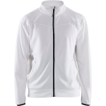 Blaklader Service Sweatshirt met rits en zakken 3362 - wit/donkergrijs