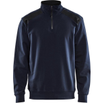 Blaklader Sweatshirt Bi-Colour met halve rits 3353 - marineblauw/zwart