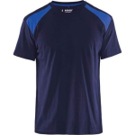 Blaklader T-shirt Bi-Colour 3379 - marineblauw/korenblauw