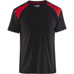 Blaklader T-shirt Bi-Colour 3379 - zwart/rood
