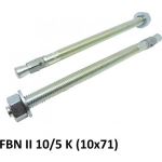 Fischer FBN II-nop met moer en ring - diameter 10 mm -