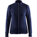 Blaklader Sweatshirt Dames one way rits zonder zakken 3372 - marineblauw