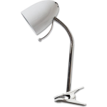 BES LED Led Klemlamp - Aigi Wony - E27 Fitting - Flexibele Arm - Rond - Glans - Wit