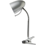 BES LED Led Klemlamp - Aigi Wony - E27 Fitting - Flexibele Arm - Rond - Glans Zilver - Silver