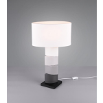 BES LED Led Tafellamp - Tafelverlichting - Trion Konan - E27 Fitting - Rond - Mat - Keramiek - Wit