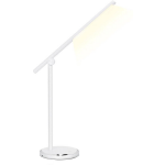 BES LED Led Tafellamp - Aigi Libo - 8w - Usb Oplaadfunctie - Aanpasbare Kleur - Dimbaar - Rechthoek - Mat - Aluminium - Wit