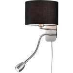 Osram - Led Wandlamp - Trion Hotia - E14 Fitting - 3w - Warm Wit 3000k - Rond - Mat - Aluminium - Zwart