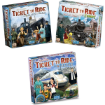 Days of Wonder Ticket To Ride - 3 Stuks - Basisspellen Rails And Sails En Europa & Uitbreiding Japan + Italië