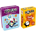 Identity Games Educatieve Spellenbundel - Squla Kaartspel - 2 Stuks - Flitsquiz Groep 6 7 8 & Taal (Groep 1&2)