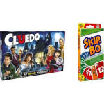 Hasbro Spellenbundel - Bordspellen - 2 Stuks - Cluedo & Skip-bo