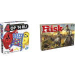 Hasbro Spellenbundel - Bordspellen - 2 Stuks - Vier Op 'N Rij & Risk