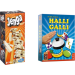 Hasbro Spellenbundel - Bordspellen - 2 Stuks - Jenga & Halli Galli