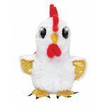 Lumo Stars Knuffel Lumo Rooster Booster 15 Cm - Wit