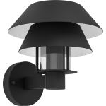 EGLO  Chiappera Wandlamp Buiten - E27 - 22,5 cm - /Wit - Zwart