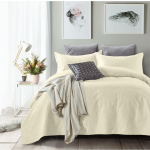 Sleeptime Blokker Bedsprei Clara - Creme - 260x250 Cm - Beige