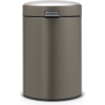 Brabantia Newicon Wandafvalemmer - 3 L - Platinum - Grijs