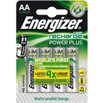 Energizer Herlaadbare Batterijen Power Plus Aa, Blister Van 4 Stuks