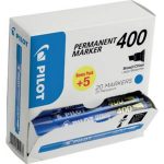 Pilot Permanent Marker 400, Xxl Doos Met 15 + 5 Stuks, - Blauw