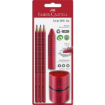 Faber Castell Potloodset Faber-castell Grip 2001 - Rood