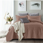 Sleeptime Bedsprei Clara Taupe 260x250 + 2 Kussenslopen 60x70 Taupe