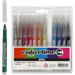 Colortime Glitterstiften Lijndikte 4,2 Mm Multicolor 12 Stuks