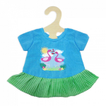 Heless Poppenkleding Jurk Flamingo Groen/ 28-35 Cm - Blauw