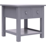 Vidaxl Bijzettafel 40x40x40 Cm Paulowniahout - Gris