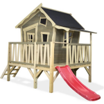 EXIT Toys Crooky 350 Speelhuis Met Glijbaan - Beige